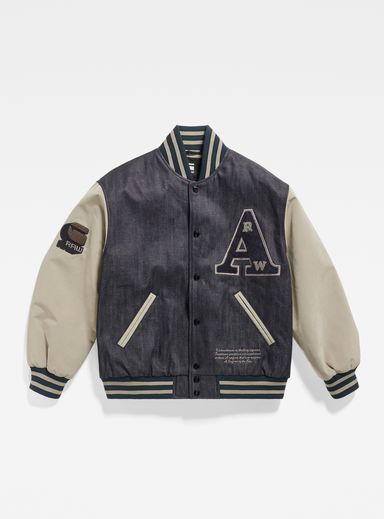 Premium Varsity Oversized Bomber | ダークブルー | G-Star RAW® JP